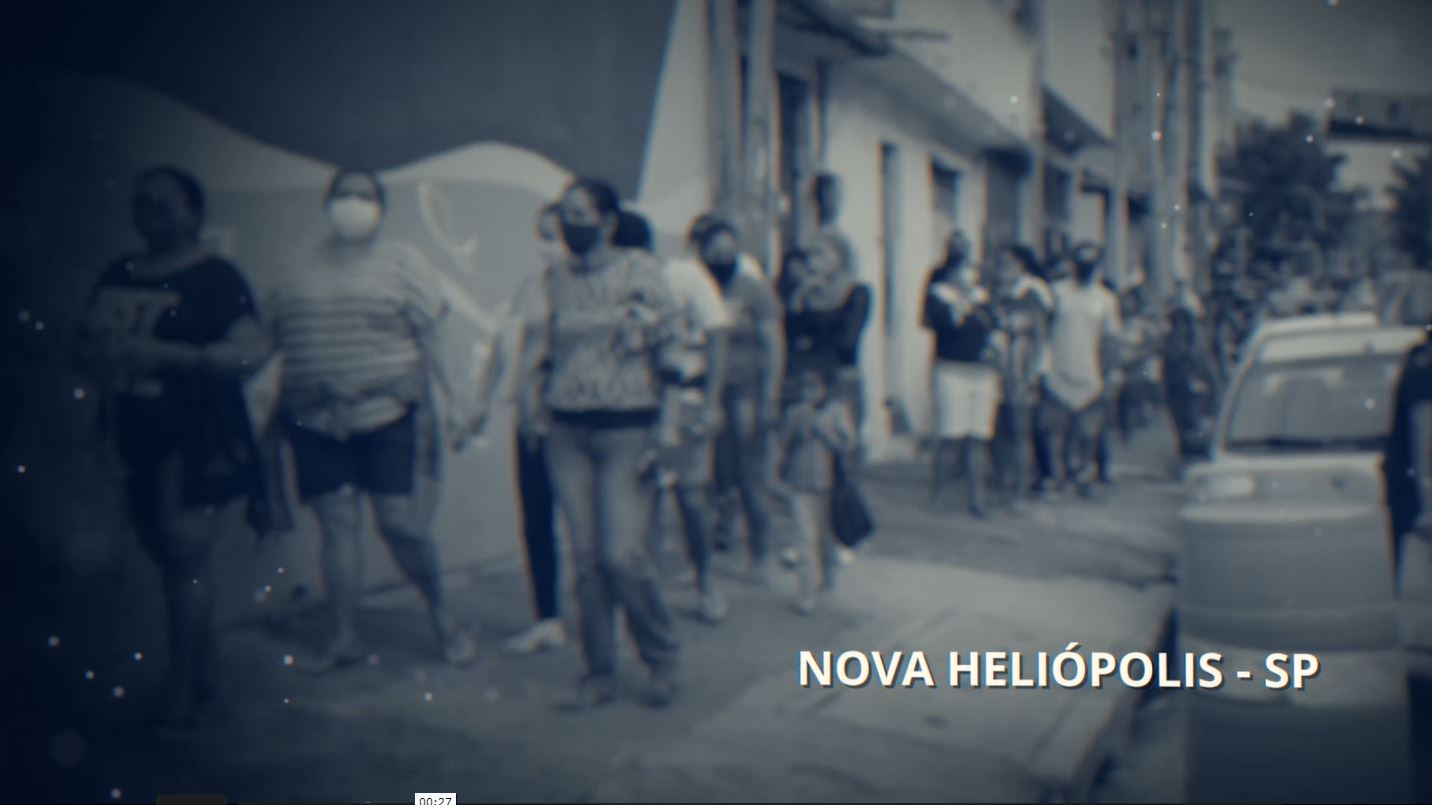 Campanha Humanitria destina cestas bsicas e mscaras s famlias da Cidade Nova Helipolis